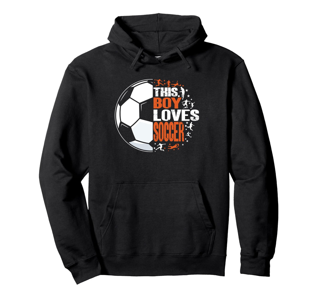Funny This Loves Soccer Hoodie - Graphic Print Unisex - T-Shirt, Sweatshirt, Hoodie