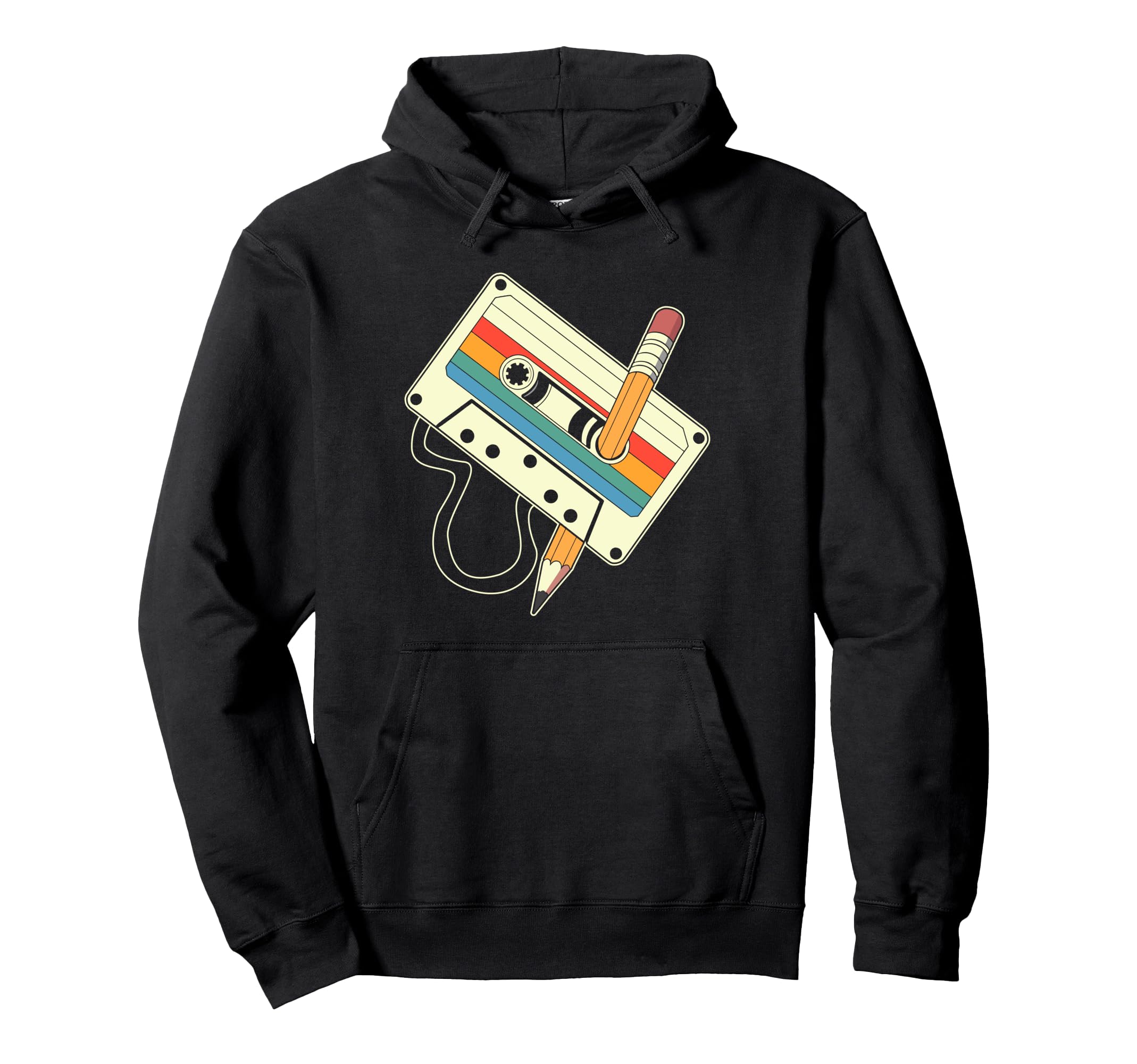 80S 90S Music Mixtape Cassette Tape Hoodie - Streetwear Style for Adults - T-Shirt, Sweatshirt, Hoodie
