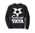 Soccer Yaya Heart Funny Heartfelt Sweatshirt - Graphic Print Men Women - T-Shirt, Sweatshirt, Hoodie