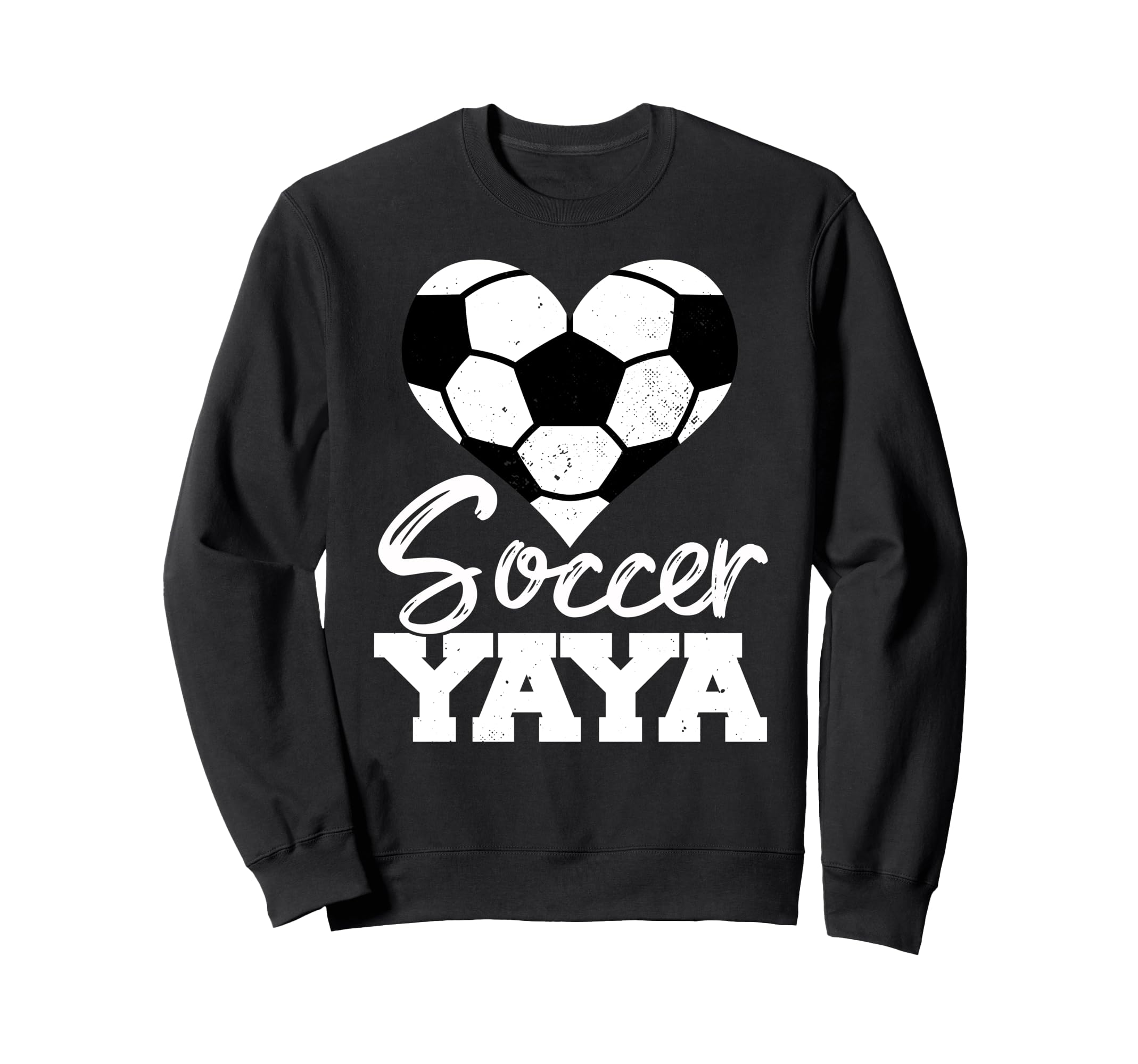 Soccer Yaya Heart Funny Heartfelt Sweatshirt - Graphic Print Men Women - T-Shirt, Sweatshirt, Hoodie