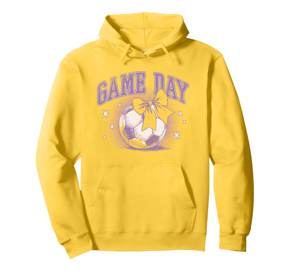Trendy Game Day Soccer Ball Chest Logo Hoodie - Trendy Graphic for Adults - T-Shirt, Sweatshirt, Hoodie