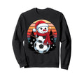Snowman Soccer Ball Football Sweatshirt - Fun Novelty Design for Adults - T-Shirt, Sweatshirt, Hoodie
