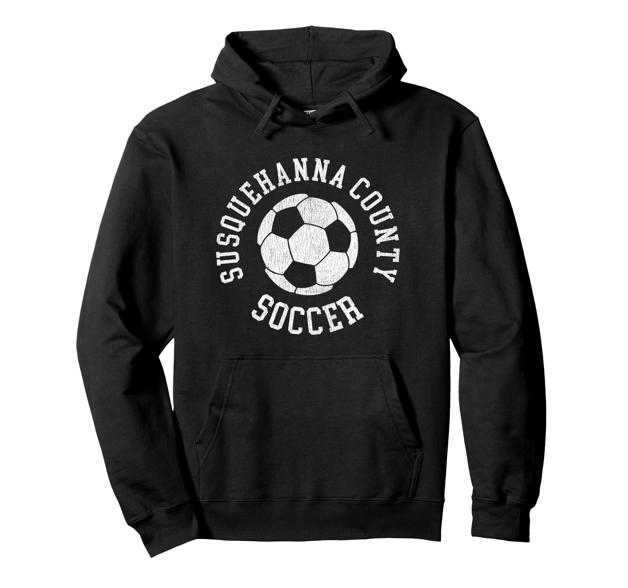 Susquehanna County Soccer Distressed 90S Hoodie - Unique Graphic Unisex - T-Shirt, Sweatshirt, Hoodie