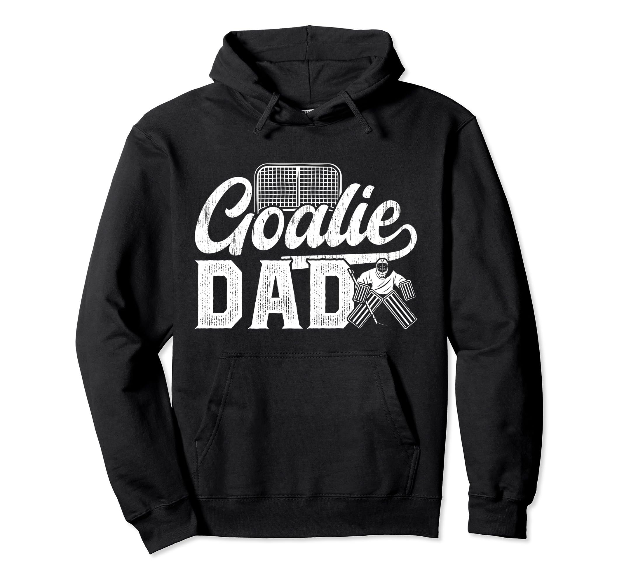 Ice Hockey Goalie Dad Hockey Goalkeeper Hoodie - Custom Art Print Unisex - T-Shirt, Sweatshirt, Hoodie