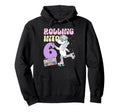 6Th Birthday Roller Skate Party Hoodie - Minimalist Print for Adults - T-Shirt, Sweatshirt, Hoodie