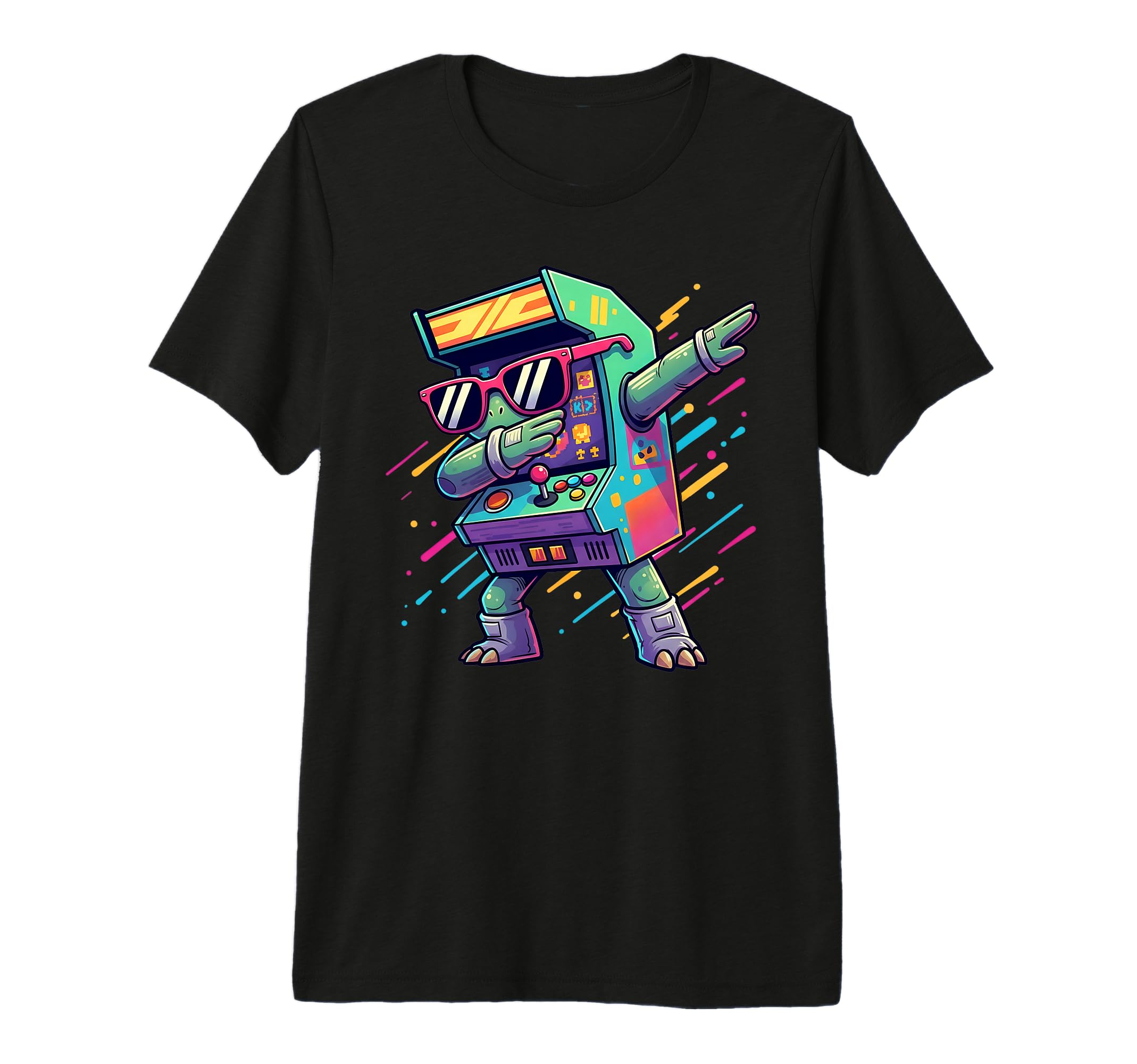 Arcade Game Machine Dabbing 70S 80S T-Shirt - Novelty Apparel Men Women - T-Shirt, Sweatshirt, Hoodie
