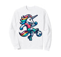 Footballer Unicorn Fans Soccer Sweatshirt - Minimalist Print Men Women - T-Shirt, Sweatshirt, Hoodie