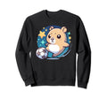 Hamster Soccer Player Kicking Sweatshirt - Streetwear Style for Adults - T-Shirt, Sweatshirt, Hoodie