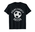 Evans County Soccer Distressed 90S T-Shirt - Trendy Graphic Unisex - T-Shirt, Sweatshirt, Hoodie
