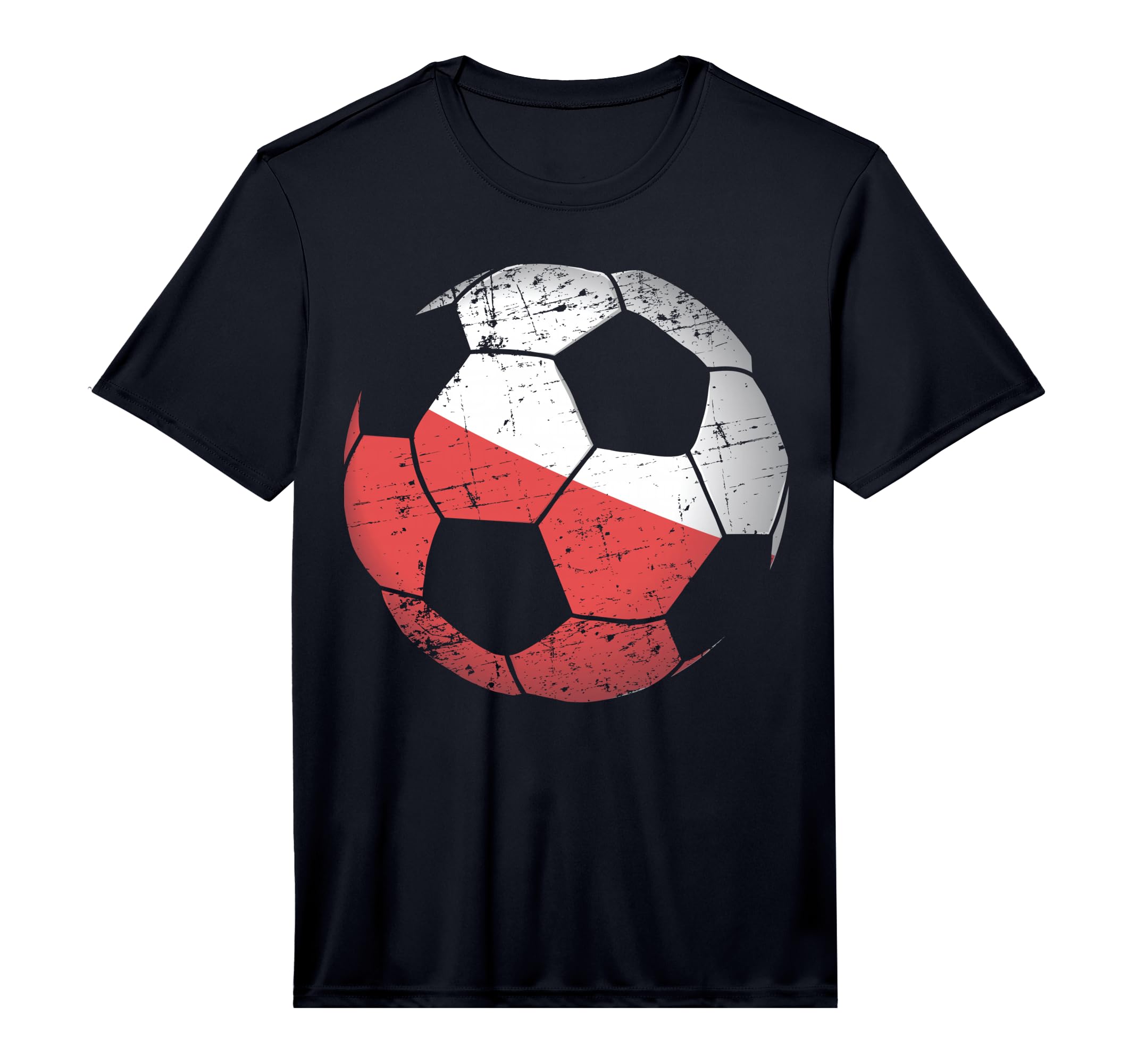 Poland Soccer Ball Flag Polish Football T-Shirt - Graphic Print Unisex - T-Shirt, Sweatshirt, Hoodie