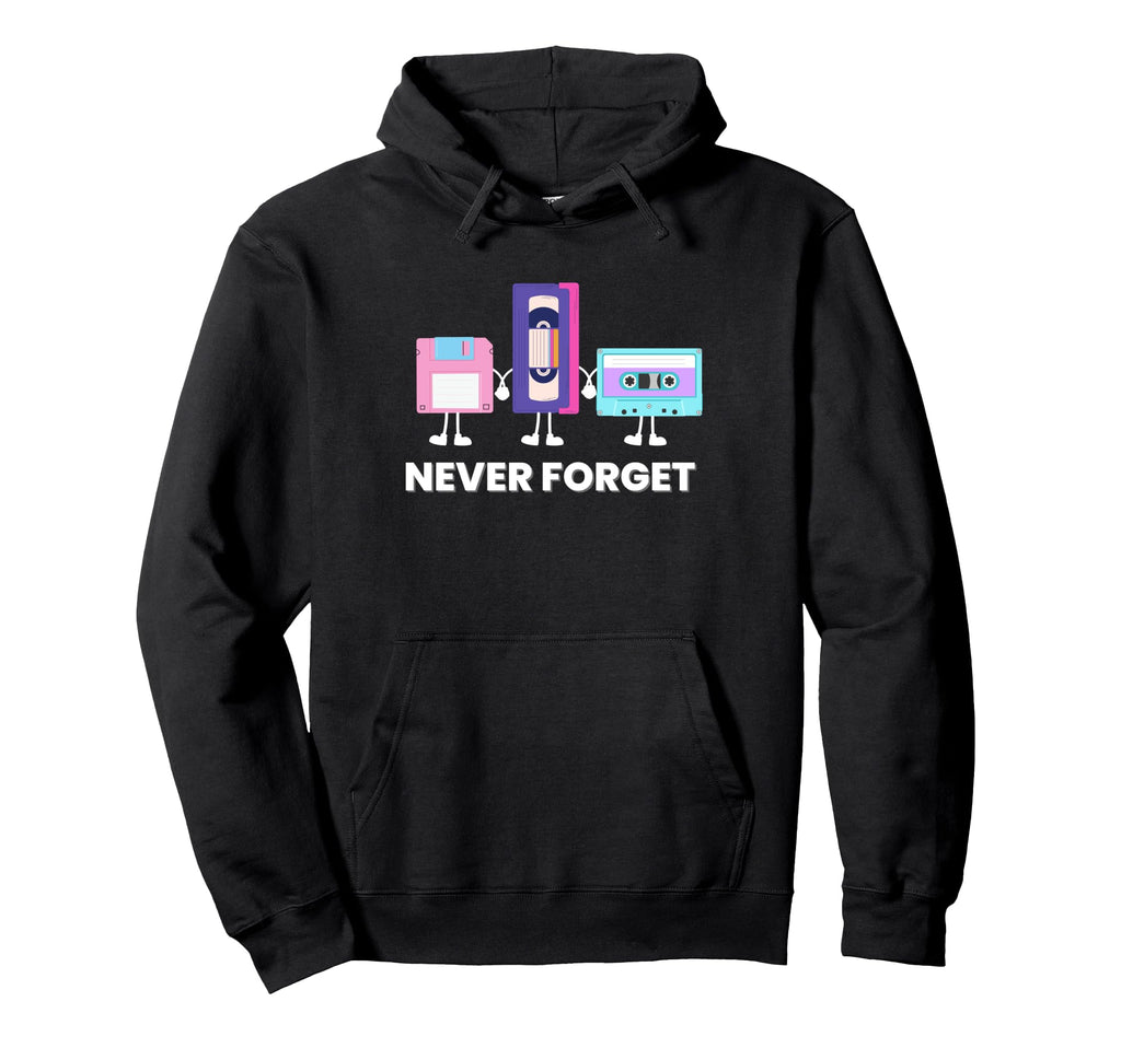 Memories Never Forget Cassette Tape Hoodie - Aesthetic Graphic for Adults - T-Shirt, Sweatshirt, Hoodie