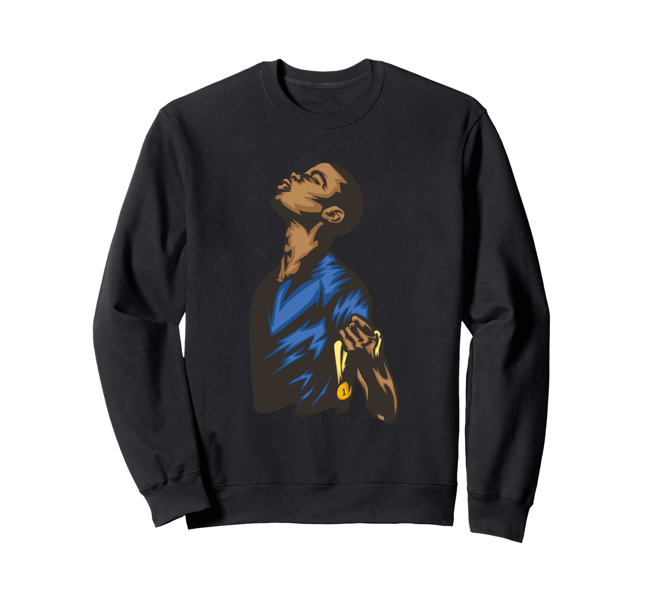 Victorious Soccer Player Footballer Sweatshirt - Graphic Print for Adults - T-Shirt, Sweatshirt, Hoodie