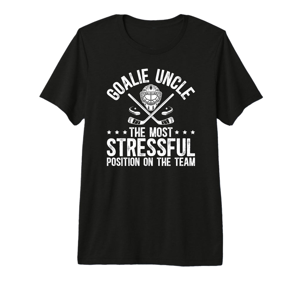 Mens Funny Hockey Goalie Uncle Hockey T-Shirt - Unique Graphic for Adults - T-Shirt, Sweatshirt, Hoodie
