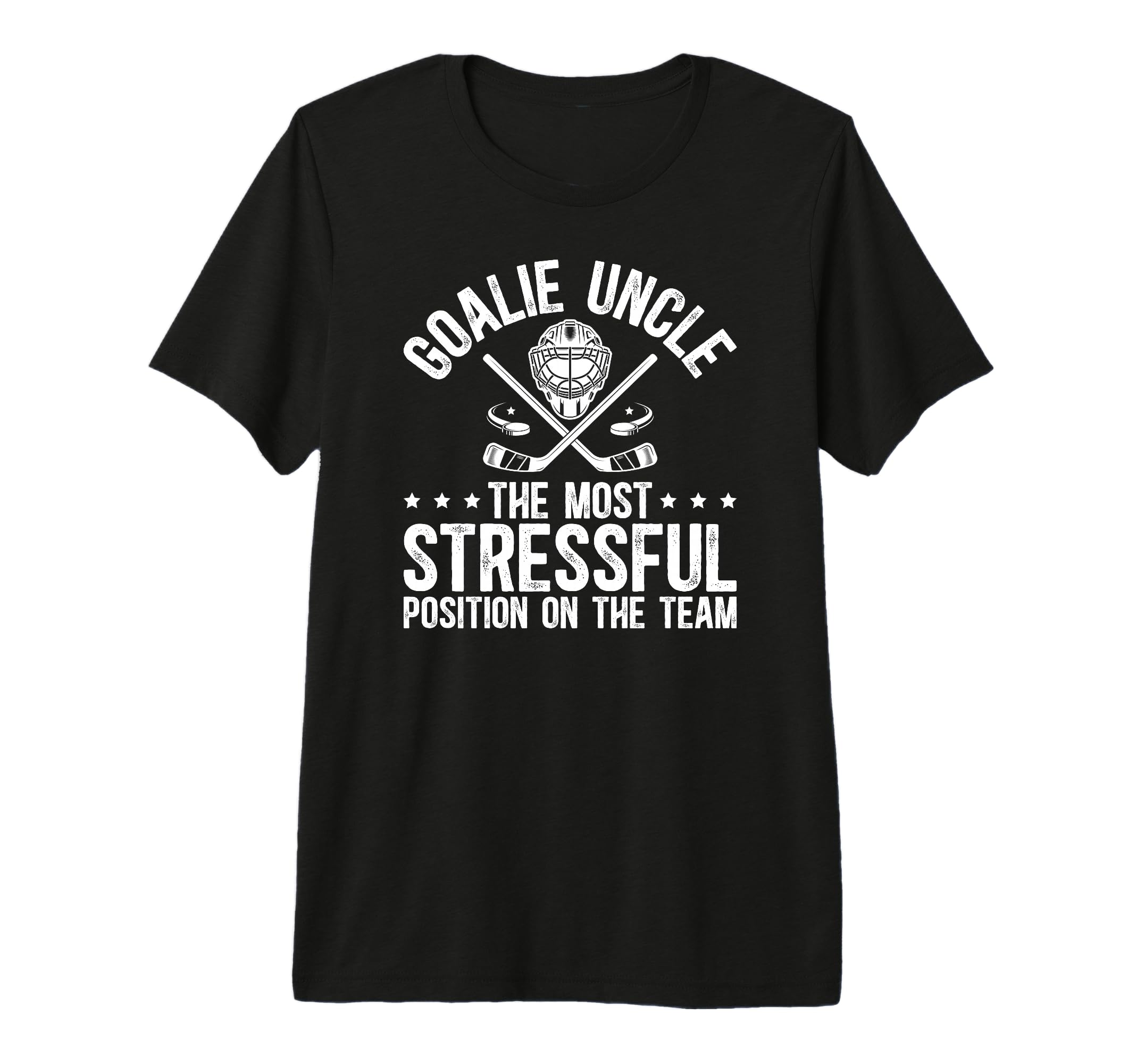 Mens Funny Hockey Goalie Uncle Hockey T-Shirt - Unique Graphic for Adults - T-Shirt, Sweatshirt, Hoodie