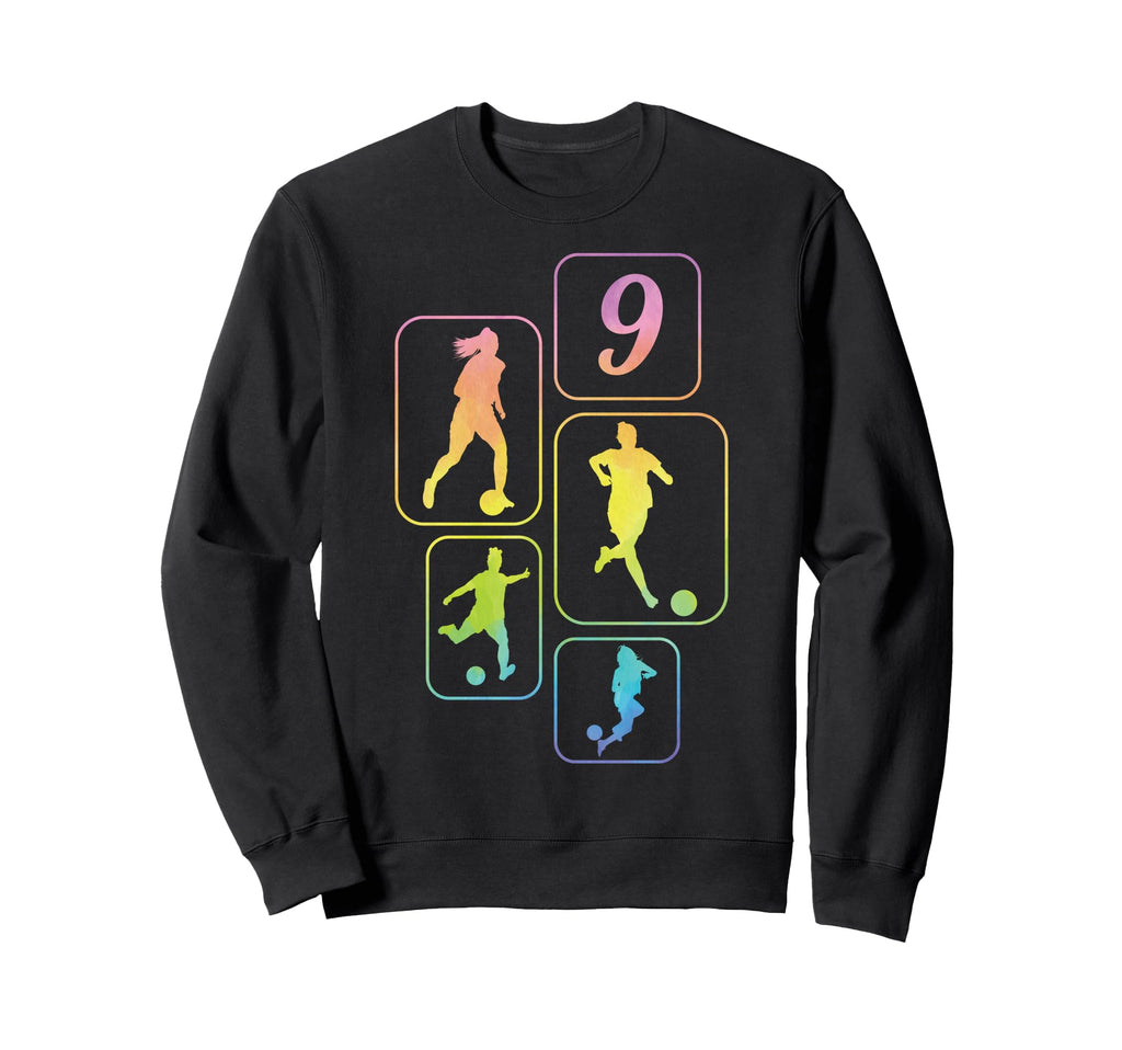 9Th Birthday Soccer Player Sweatshirt - Streetwear Style Men Women - T-Shirt, Sweatshirt, Hoodie
