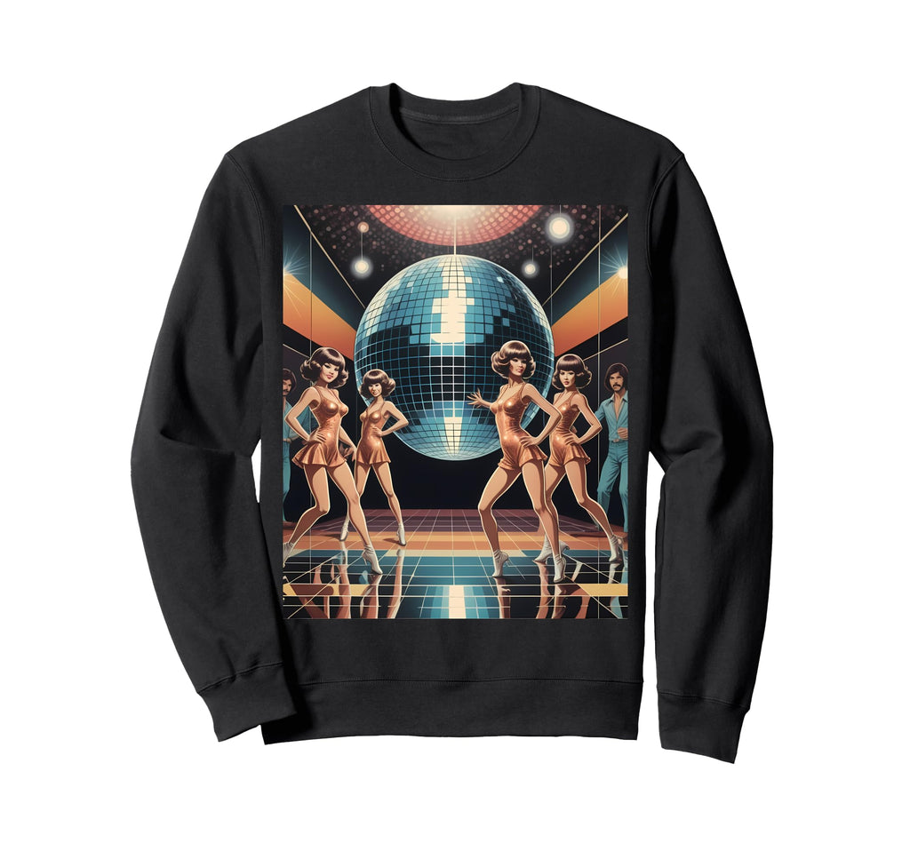 Disco Ball Party Aesthetic 80S Sweatshirt - Minimalist Print for Adults - T-Shirt, Sweatshirt, Hoodie
