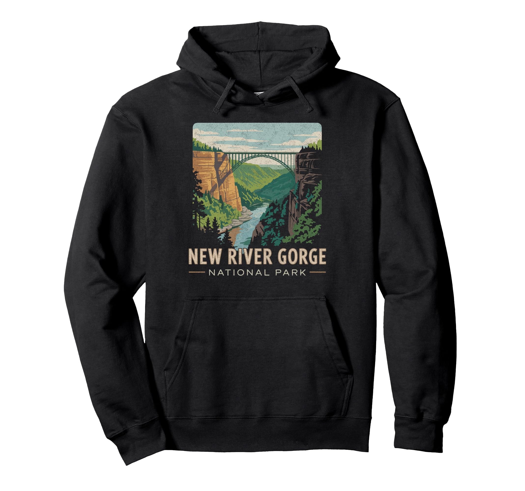 New River Gorge National Park Bridge Hoodie - Trendy Graphic Unisex - T-Shirt, Sweatshirt, Hoodie
