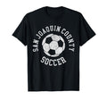 San Joaquin County Soccer Distressed T-Shirt - Custom Art Print for Adults - T-Shirt, Sweatshirt, Hoodie