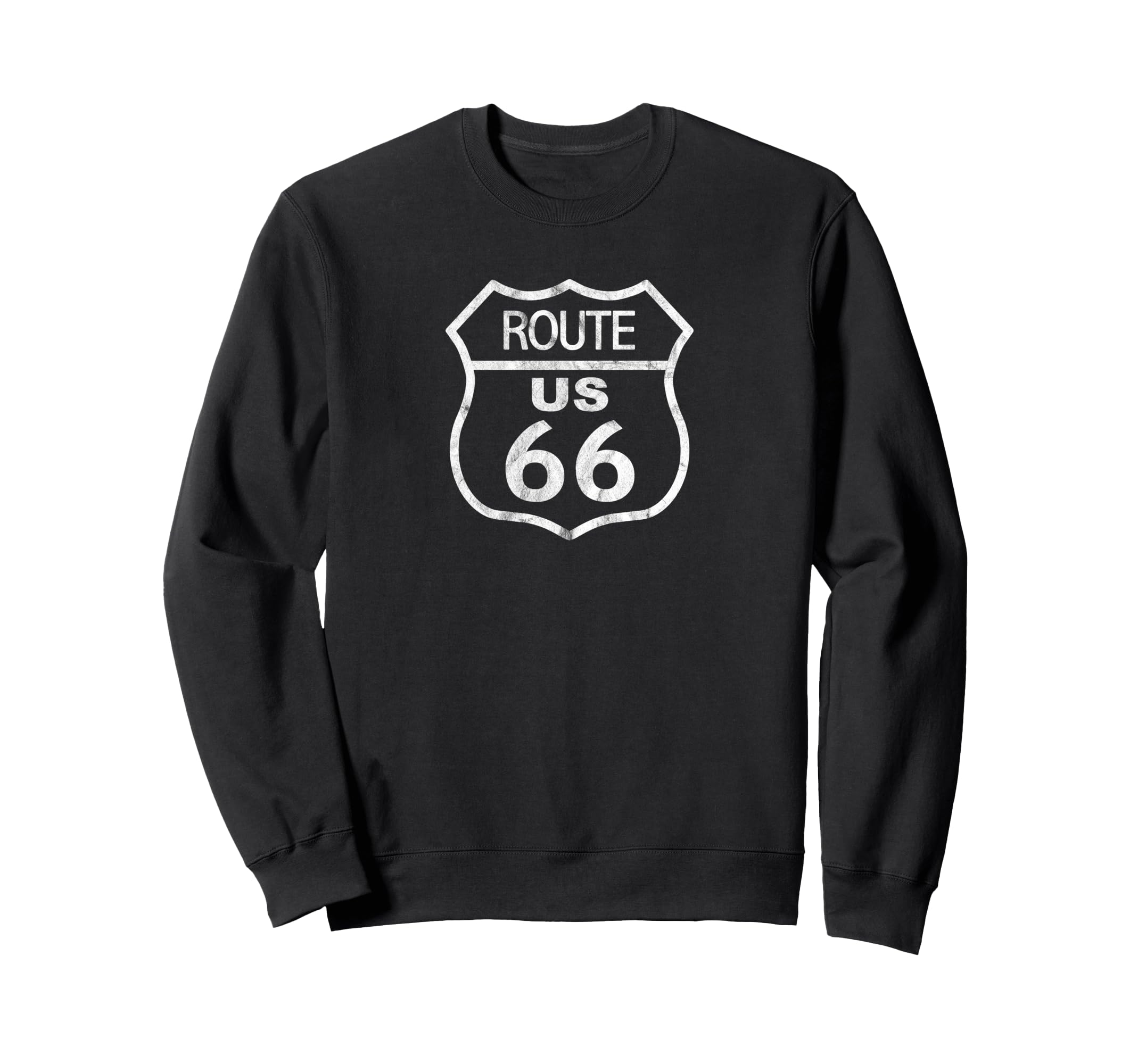 Us Route 66 Historical Sign Sweatshirt - Novelty Apparel for Adults - T-Shirt, Sweatshirt, Hoodie
