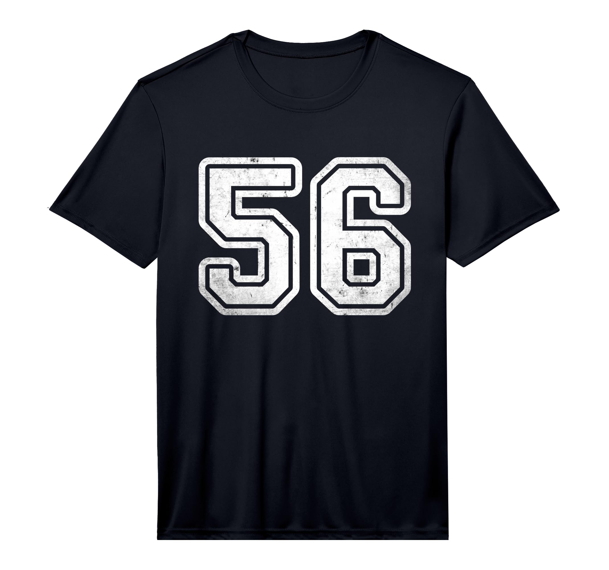 Number 56 Sport White Distressed T-Shirt - Aesthetic Graphic Men Women - T-Shirt, Sweatshirt, Hoodie