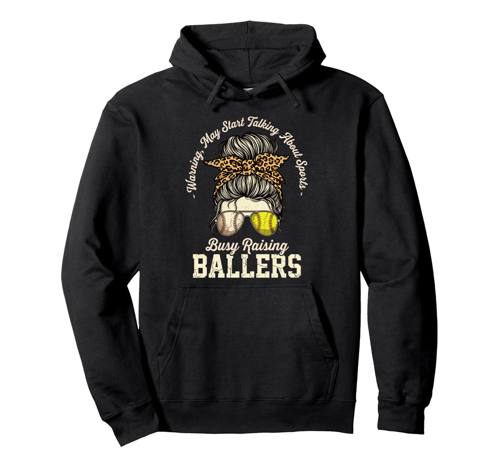 Busy Raising Ballers Busy Raising Ballers Hoodie - Minimalist Print Unisex - T-Shirt, Sweatshirt, Hoodie