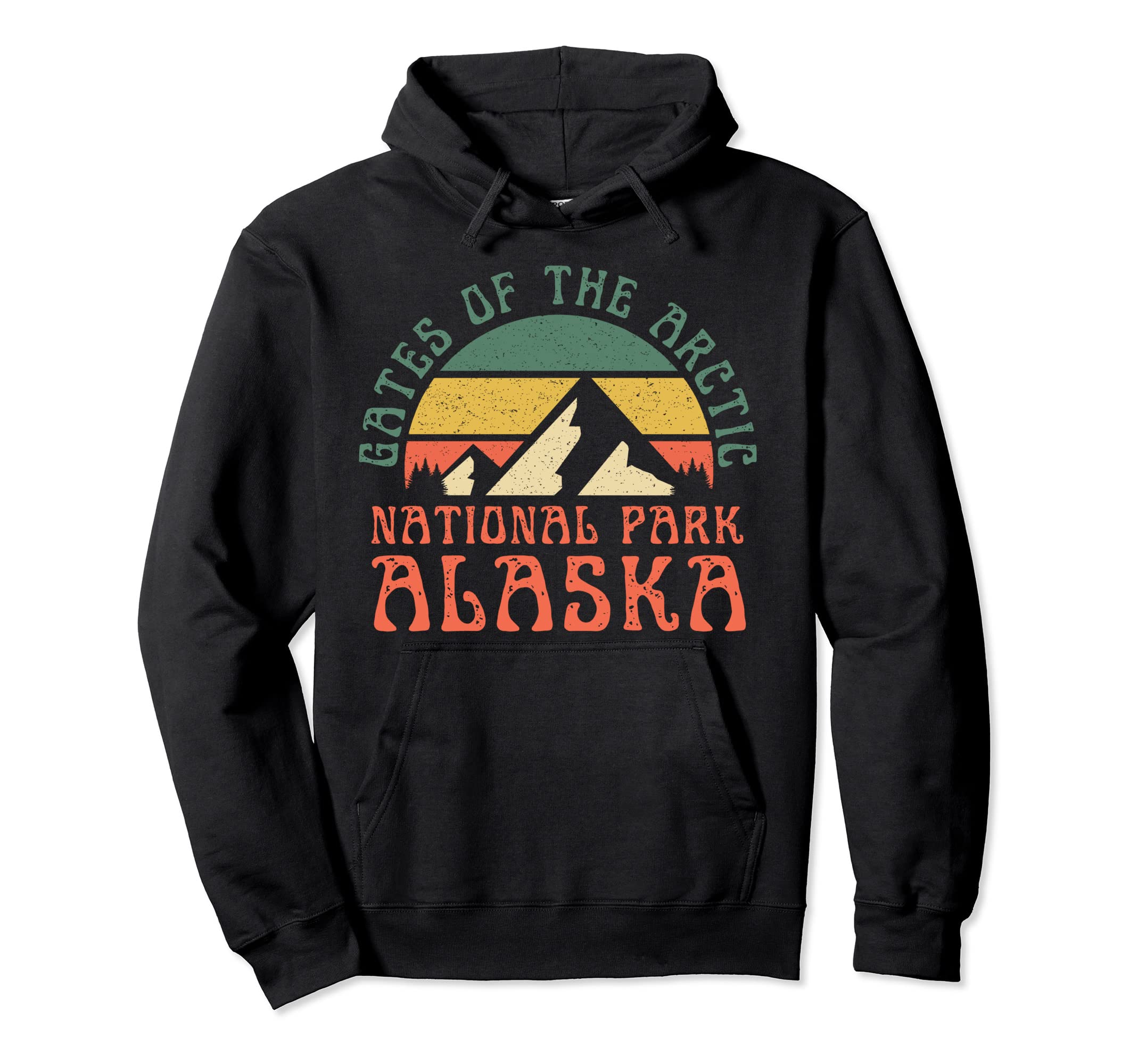Gates Arctic Alaska Nature Hiking Hoodie - Trendy Graphic Men Women - T-Shirt, Sweatshirt, Hoodie