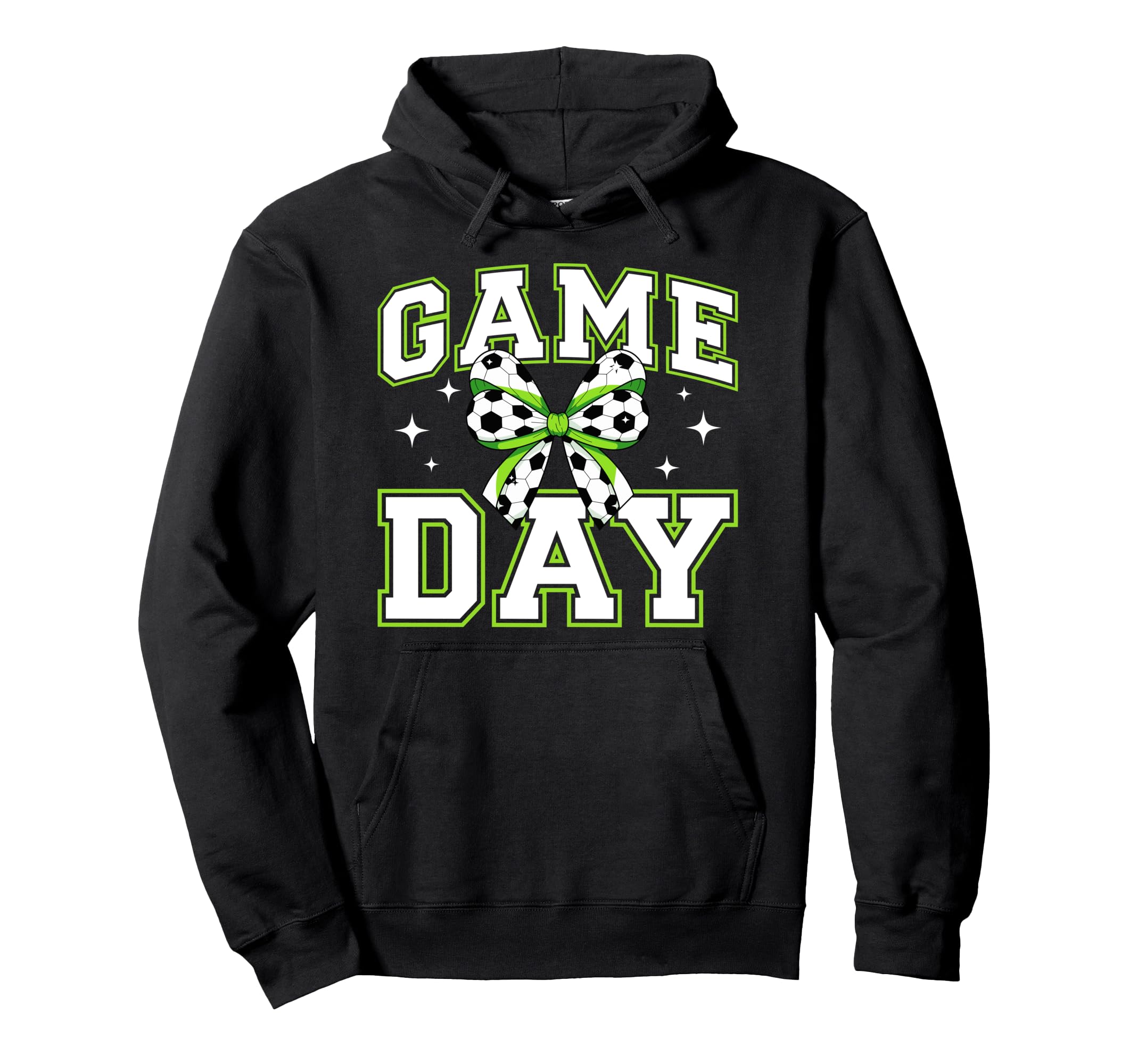 Game Day Coquette Soccer Game Day Soccer Hoodie - Trendy Graphic Unisex - T-Shirt, Sweatshirt, Hoodie