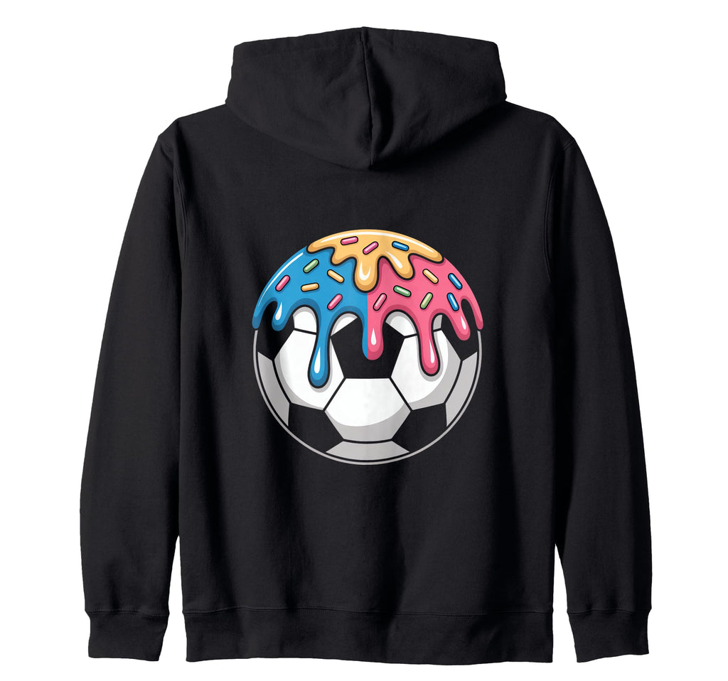 Colorful Soccer Accessories Drip Vibe Hoodie - Unique Graphic Men Women - T-Shirt, Sweatshirt, Hoodie