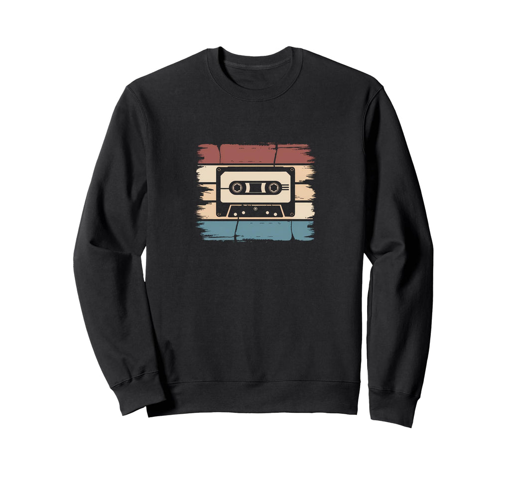 Cassette Tape Music Sweatshirt - Fun Novelty Design Men Women - T-Shirt, Sweatshirt, Hoodie