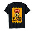 Soccer Ball Goalie Stop Sign T-Shirt - Unique Graphic for Adults - T-Shirt, Sweatshirt, Hoodie