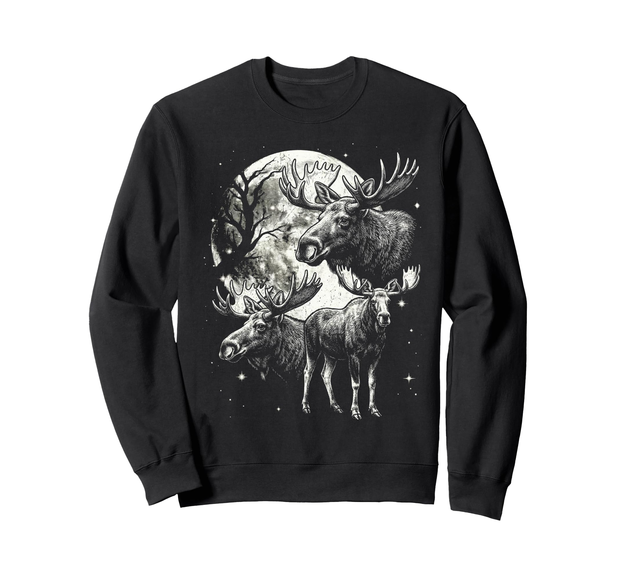 Moose 90S Aesthetic Y2K Moose Sweatshirt - Minimalist Print for Adults - T-Shirt, Sweatshirt, Hoodie