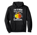 Im Mom Busy Raising Ballers Softball Hoodie - Minimalist Print Unisex - T-Shirt, Sweatshirt, Hoodie
