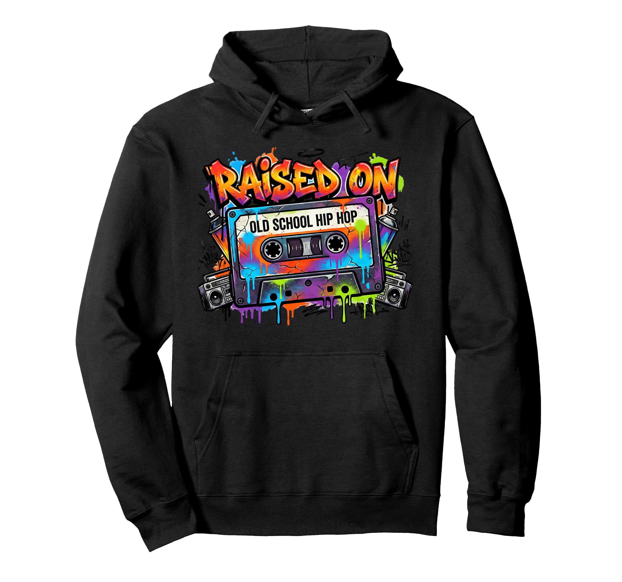 Funny Cassette Graffiti 80S 90S Raised Hoodie - Minimalist Print Unisex - T-Shirt, Sweatshirt, Hoodie