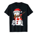 Soccer Dabbing Snowman Canada Football T-Shirt - Graphic Print Men Women - T-Shirt, Sweatshirt, Hoodie