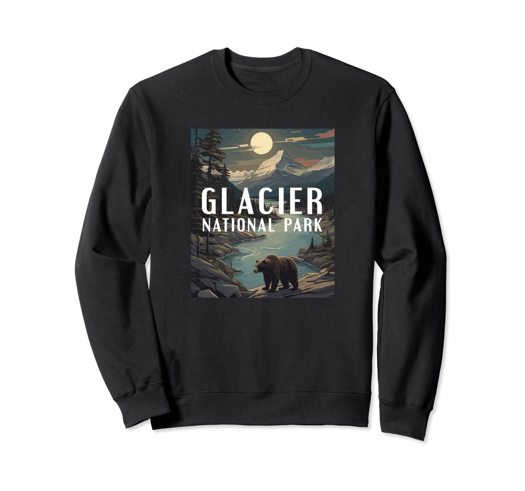 Glacier National Park Utah Sweatshirt - Casual Everyday Wear Men Women - T-Shirt, Sweatshirt, Hoodie
