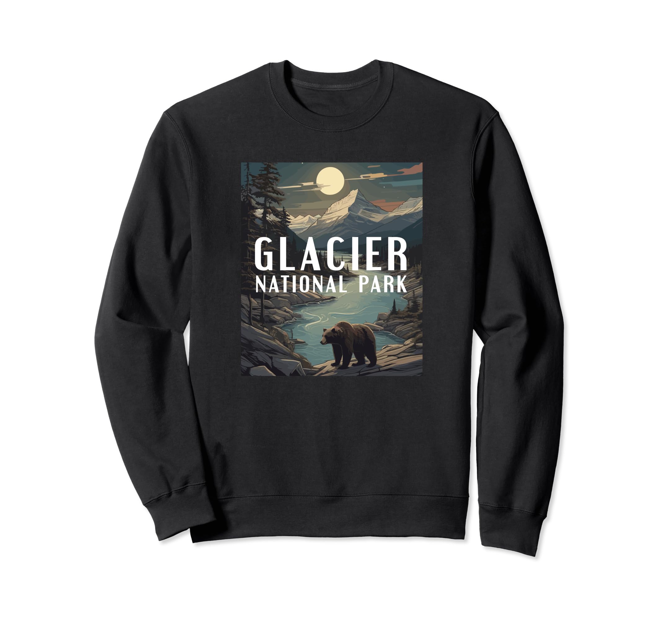 Glacier National Park Utah Sweatshirt - Casual Everyday Wear Men Women - T-Shirt, Sweatshirt, Hoodie