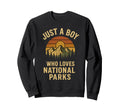 Just Who Loves National Parks Camping Sweatshirt - Trendy Graphic Unisex - T-Shirt, Sweatshirt, Hoodie