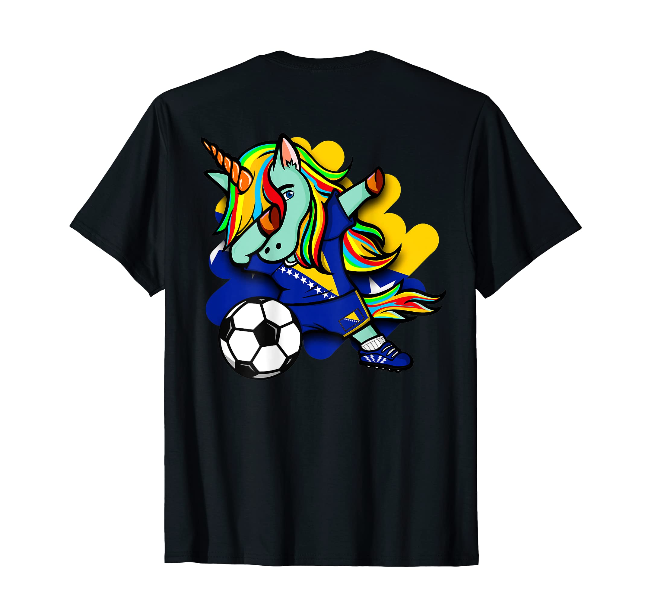 Dabbing Unicorn Bosnia Herzegovina T-Shirt - Aesthetic Graphic Men Women - T-Shirt, Sweatshirt, Hoodie
