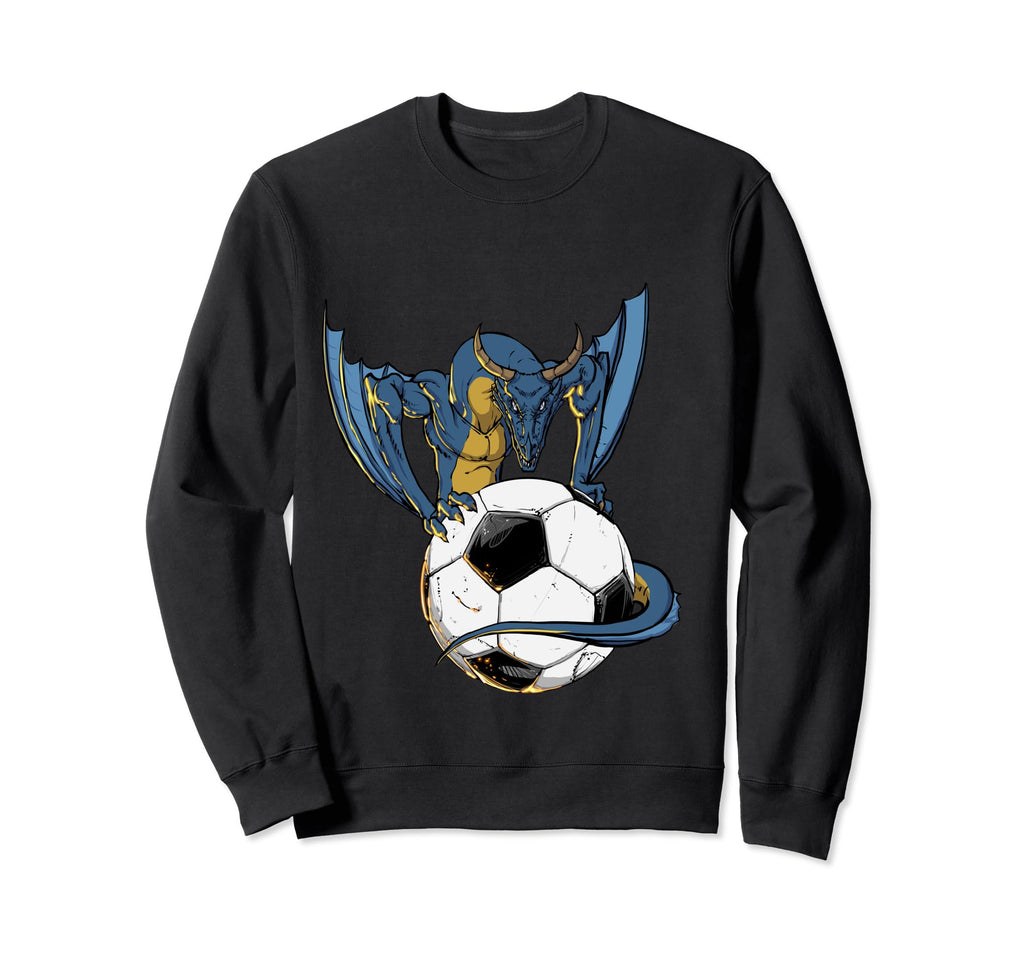 Soccer Goalie Goalkeeper Dragon Sweatshirt - Fun Novelty Design for Adults - T-Shirt, Sweatshirt, Hoodie