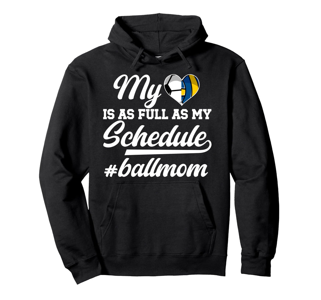 Ball Mom Proud Soccer Volleyball Mom Hoodie - Minimalist Print Unisex - T-Shirt, Sweatshirt, Hoodie