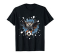 Owl Playing Soccer Sports Team Animal T-Shirt - Graphic Print Unisex - T-Shirt, Sweatshirt, Hoodie