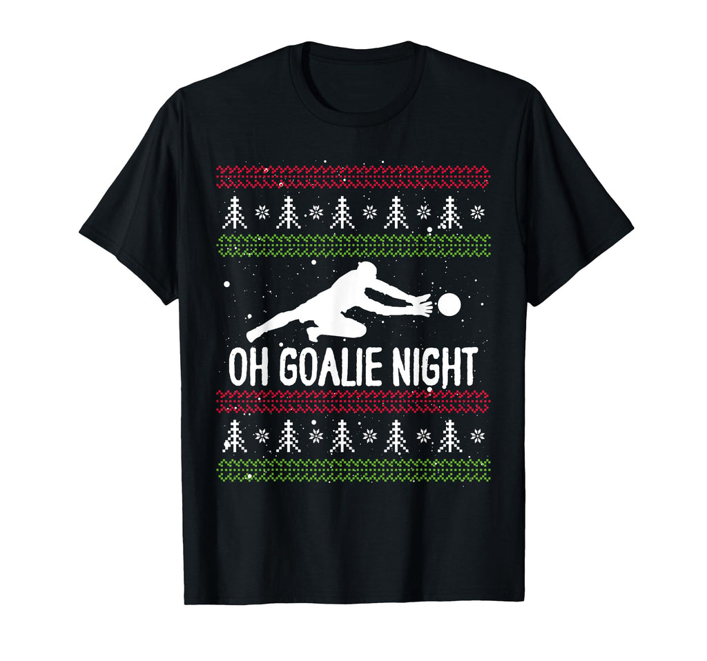 Soccer Player Day Goalkeeper Santa T-Shirt - Fun Novelty Design for Adults - T-Shirt, Sweatshirt, Hoodie