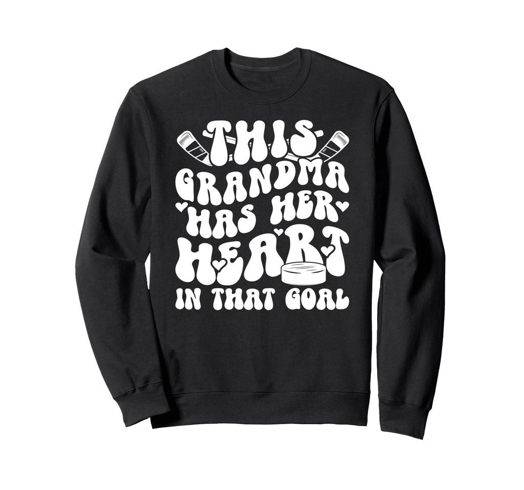 Groovy Hockey Goalie Grandma Hockey Sweatshirt - Graphic Print Men Women - T-Shirt, Sweatshirt, Hoodie
