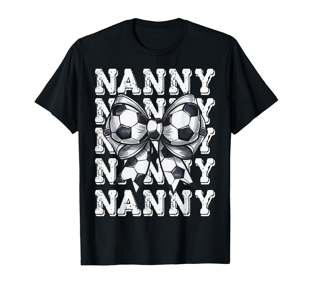 Coquette Soccer Nanny Matching Family T-Shirt - Graphic Print for Adults - T-Shirt, Sweatshirt, Hoodie