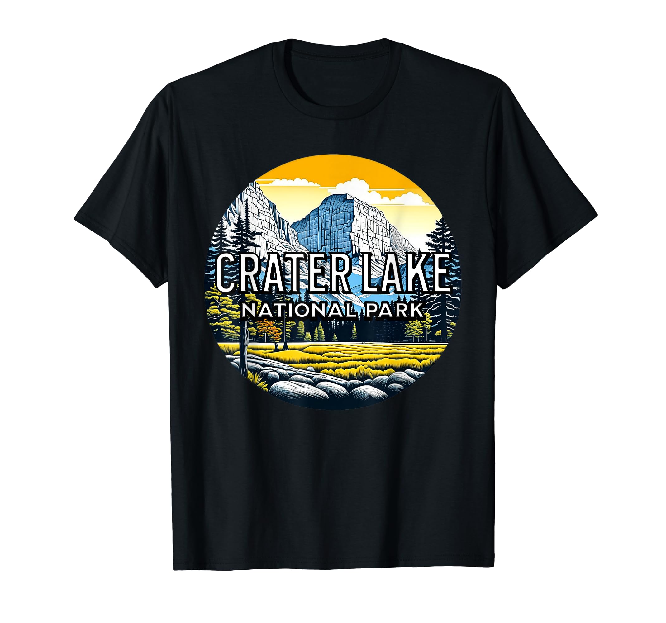 Crater Lake National Park Oregon Usa Hoodie - Minimalist Print Unisex - T-Shirt, Sweatshirt, Hoodie