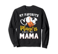 Mama My Favorite Baseball Soccer Sweatshirt - Graphic Print Men Women - T-Shirt, Sweatshirt, Hoodie