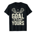 Lacrosse Goalie Lax Goalkeeper T-Shirt - Minimalist Print for Adults - T-Shirt, Sweatshirt, Hoodie
