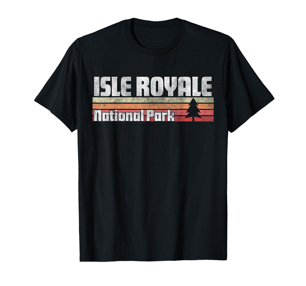 Isle Royale National Park 70S 80S 90S T-Shirt - Custom Art Print Men Women - T-Shirt, Sweatshirt, Hoodie