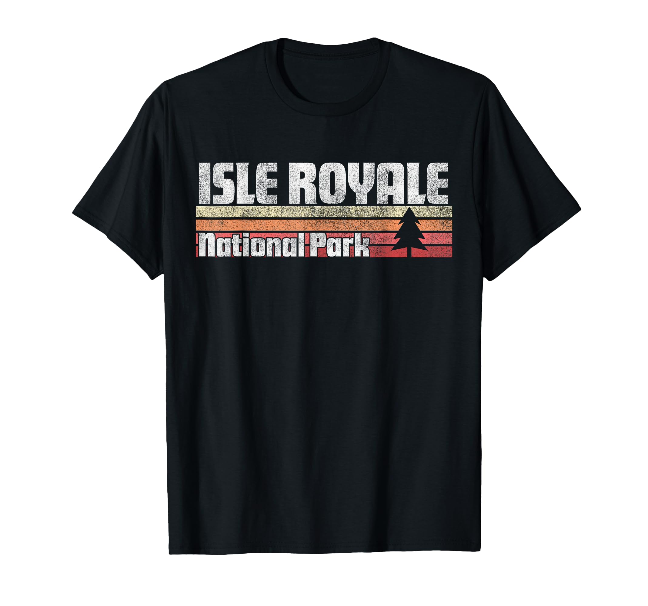 Isle Royale National Park 70S 80S 90S T-Shirt - Custom Art Print Men Women - T-Shirt, Sweatshirt, Hoodie