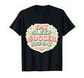 Eat Sleep Soccer Repeat Womens Floral T-Shirt - Streetwear Style Men Women - T-Shirt, Sweatshirt, Hoodie